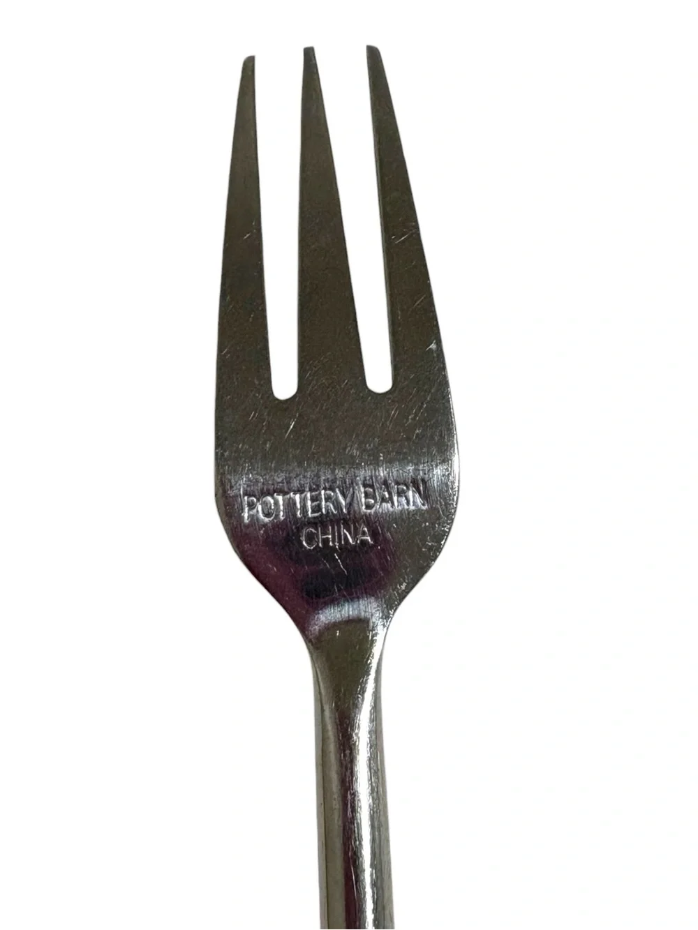 Dinner Fork Pottery Barn PBN17 Stainless Coiled Fiddlehead Flatware